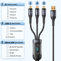 Pikkukuva 2 / 4: 66W 3-in-1-monilatausjohto, USB C -kaapeli pikalatauskaapeli