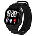 Miniatyrbillede 10 af 10: LED Digital Ur  Black