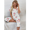 Pikkukuva 3 / 5: Naisten pyjama, lyhythihainen T-paita ja pitkät pyjamahousut variety XL
