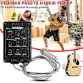 Miniatyrbillede 2 af 5: Fishman 4-bånds 301 EQ tuner piezo mikrofon Presys Blend akustisk guitar pickup forforstærker