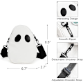 Pikkukuva 2 / 6: Uutuus Olkalaukku Halloween-Haamu-Käsilaukku Juhla- ja Lomapuhelun Makeiskassi Pojille ja Tytöille White