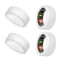 Miniatyrbilde 2 av 5: Beskyttelse for Oura Ring, 4 stk. deksel kompatibelt med Oura Ring, elastisk deksel for Oura Ring Gen 3 trening hvit white M