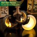 Miniatyrbilde 4 av 10: Ramadan-lykt, Mini Ramadan LED-lysdekorasjoner, 6 stk Eid Mubarak Mini-lykter