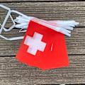 Miniatyrbild 5 av 5: 20 st/set Schweiz Vimpelflaggor Vimpelgirlang Schweizisk Flagga Vimplar Festival Festlig Högtid Kamouflage Camouflage 14 by 21cm 20pcs