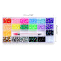 Miniatyrbild 4 av 11: Nagelkonst Strassats med lim Strass Flatback AB Kristall Nagelkonst Set Strass Nagelstenar iriserande 1 0.38