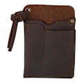 Miniatyrbilde 1 av 5: Lær EDC lomme multifunksjonell kveskinn EDC lærholster for lommelykt penn multiverktøy