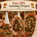 Miniatyrbild 3 av 8: DIY Quilted Fabric Christmas Tree Kit, 3D Fabric Patchwork Craft Set for Beginners, Handmade Table Decoration for Home, Mantel, Table, Office #O