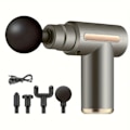 Miniatyrbild 2 av 5: Kraftfull Professionell Percussion Gym Sport Muskel Djupvävnad Fascia Gun Nacke Rygg Muskel Djup Vibration Fickmassager Gun för Kontorsgåvor Black