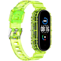 Miniatyrbillede 1 af 6: Smartwatch Rem for Xiaomi Mi Band 7/6/5, Transparent Silikon Rem, Udskiftningsarmbånd til Xiaomi Yellow