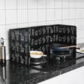 Non-stick Splatter Shield with 3 Sides for Frying Pan, Adjustable 3-Panel Splatter Guard with Foldable Design, High-Temperature Aluminum Foil Oil