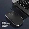 Miniatyrbillede 4 af 5: Trådløs Mus Genopladelig Bærbar Lydløs Trådløs Mus USB og Type-C Dobbelttilstand Trådløs Mus 3 Justerbar DPI til Laptop Mac PC