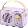 Premium Retro Bluetooth-högtalare med ultralång batteritid, lila