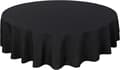 Rund duk tillverkad av kvalitetsmaterial 140cm 55 Black
