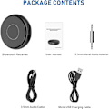 Miniatyrbillede 5 af 5: Bluetooth Aux Adapter til Bil, Bluetooth 5.0 Modtager til Bil, Trådløs Audio Adapter Bærbar Håndfri Bilsæt med RCA AUX 3.5mm