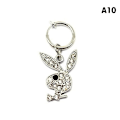 Miniatyrbillede 1 af 5: 1. Buny Dangle Navlepiercing med Pave CZ Stene i Kirurgisk Stål A10