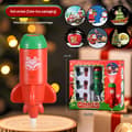 Juleprojektor nattlampe for barn, USB-projektor med 6 motiver red