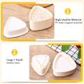 Miniatyrbillede 3 af 5: Onigiri-form Trekantet, 2 stk. Risbolleform, Trekantet Sushiform
