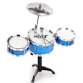 Pikkukuva 1 / 8: Pienille lapsille tarkoitettu kestävä ja iskunkestävä rumpusetti Irrotettava rumpuinstrumentti Bl Blue Three Drum Set Drum