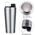 Miniatyrbillede 4 af 6: Protein shaker i rustfrit stål - protein shaker med kugle