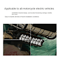 Miniatyrbillede 3 af 5: 12v-80v Elcykel Forlygte Motorcykel Elcykel Cykel LED Forlygte Trehjulede Lampe 16 LED Cykel