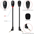 Miniatyrbillede 3 af 5: Udskiftningsmikrofon til Kingston HyperX Cloud Flight/Flight S