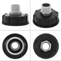 Miniatyrbillede 5 af 5: 1000l Ibc Tank Adapter Tote Tank Dræn Rustfrit Stål Adapter Til 3/4\" Ydre Tråd Udskiftning Hane