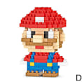 Miniatyrbillede 1 af 10: Mini Byggeklods Legetøj Figur Kort Sjovt Byggeklods Legetøj Red Mario ONE-SIZE