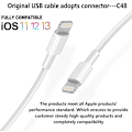 Miniatyrbillede 3 af 5: 4-pak [Apple MFi Certificeret] Oplader Lightning til USB Opladningskabel 6FT Ledning Kompatibel iPhone