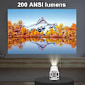 Pikkukuva 3 / 5: 2025 Uusi 5G 4K Projektori Älykäs HD LED WiFi Bluetooth HDMI. USB Android Kotiteatteri - WELLNGS
