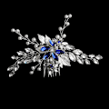 Miniatyrbild 1 av 5: Nytt silverlegering hårkam handgjorda pärlor strass mode metall huvudbonad elegant hår smycken tillbehör för kvinnor HS-J5667B