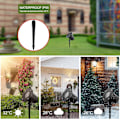 Miniatyrbilde 2 av 4: Snøflak Projektor Lampe - Roterende Snøfall Projektor IP65 Vanntett Snøflak Julebelysning for Utendørs og Innendørs Festdekorasjon