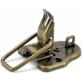 Miniatyrbillede 4 af 5: Retro Toggle Latch Lock, Antik Messing Lås til Smykkeæsker Gaveæsker Trææsker