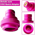 Miniatyrbilde 4 av 6: DLLUN Hurtigadapter for CO2 Sodavannkarbonator Dobbel Hurtigkobling Gassylinder 60L, CO2 Sodavannkarbonator