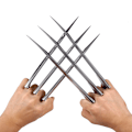 Miniatyrbild 5 av 5: 1 par hållbara plast Wolverine klor varg tass blad figur cosplay rekvisita leksak för vuxna barn