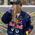 Miniatyrbild 1 av 5: Racing Jacket Vintage, Bomber Jacket Print, F1 Streetwear Jacket Y2k S