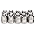 Miniatyrbilde 4 av 5: 10 stk. innsettingsmutter, M6/M10 gjengeinnsats, innsettingsmutter, 303 rustfritt stål (indre M6x1.0 ytre M10x1.5 ambolt 12mm)
