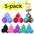 Miniatyrbilde 1 av 4: 5-pak Simple Dimple, MINI Pop it Fidget Finger Toy / Leke