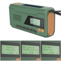 Miniatyrbilde 10 av 10: Håndsveivgenerator DAB/FM Bluetooth Radio Nødradio Håndsveiv Solcelledrevet Radio