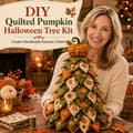 Miniatyrbild 2 av 8: DIY Quilted Fabric Christmas Tree Kit, 3D Fabric Patchwork Craft Set for Beginners, Handmade Table Decoration for Home, Mantel, Table, Office #O