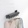 Miniatyrbillede 5 af 10: Foldbart Tøjstativ Foldbart Tøjstativ SORT 1 STANG Sort_xx Black 1 Rod