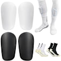 Miniatyrbillede 1 af 7: 2 par Mini Pro fodboldskinnebensskinner - unisex anti-slip fodboldskinnebensskinner - Professionel og begyndervenlig - til fodbold og løb! XS(8*5)