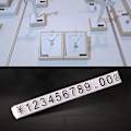 Miniatyrbillede 3 af 5: Pakke med 10 cps samlings prismærker display terninger blok tal prismærker White Black