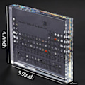 Miniatyrbild 2 av 5: Akrylisk periodiskt system av riktiga element, Kemiska element display, Periodiska systemet, Skolundervisning, Födelsedagspresent