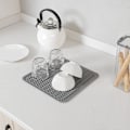 Miniatyrbilde 6 av 9: Silikon Oppvaskmatte for Flere Bruksområder, Enkel Rengjøring, Miljøvennlig, Varmebestandig Silikonmatte for Kjøkkenbenk eller Vask, Kjøleskap eller Skuffe