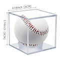 Miniatyrbild 2 av 5: 4 st Baseboll Displayfodral, UV-Dammtäta Akryl Displayboxar, Transparent Displayfodral för Baseboll-YNP_xx