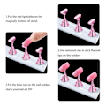 Miniatyrbild 4 av 4: 2 Set Rosa Nagelställ för Press-on Naglar Display, Magnetisk Lösnagelhållare för Målning av Naglar, Nybörjar Nagelkonst Kit Tillbehör