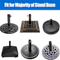 Miniatyrbilde 5 av 5: 8 stk. Parasollbase Stativ Hull Ring Plugg Deksel og Kapp Terrasse Parasoll Stativ Base Stabilisator