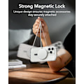 Pikkukuva 4 / 9: MagSafe-tarra 360:lle, MagSafe-rengasmagneetti (HaloLock), 2 kpl magneettirengasta, universaali magneettisetti iPhone 15:lle, Galaxy S23/S22/S21 Musta