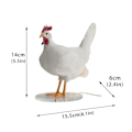 Miniatyrbilde 3 av 3: 2024 Kylling LED Lampe Egg Nattlampe Utstoppede Egg Skrivebordslampe[hk]