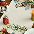 Miniatyrbild 2 av 6: Vattenfärgs Nötknäppare Julgranskulor God Jul Bordlöpare, Säsongsbetonad Vintersemester Kök Matbord Dekoration för inomhus 13 x 72 tum